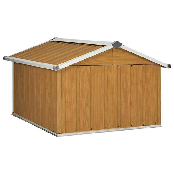 PANGIVO - Abri pour robot tondeuse acier galvanisé marron 92 x 97 x 63 cm - PANGIVO - Image 6