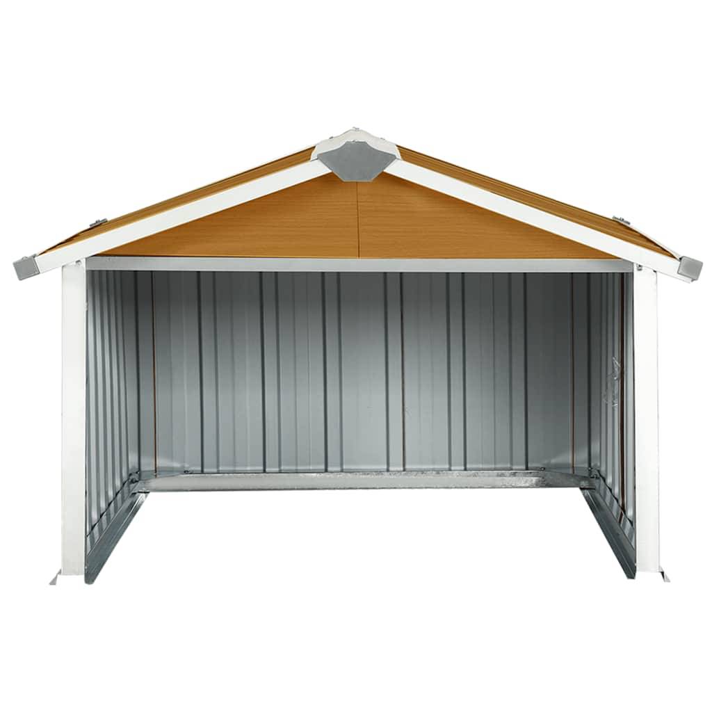 PANGIVO - Abri pour robot tondeuse acier galvanisé marron 92 x 97 x 63 cm - PANGIVO - Image 4