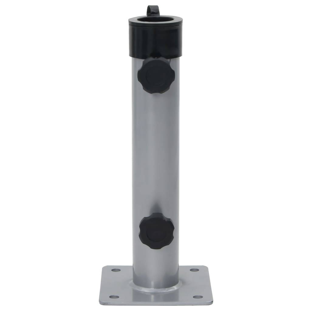 Vidaxl - Base de parasol pour mât Ø38/48 mm argenté acier vidaXL 4003374 - Image 2