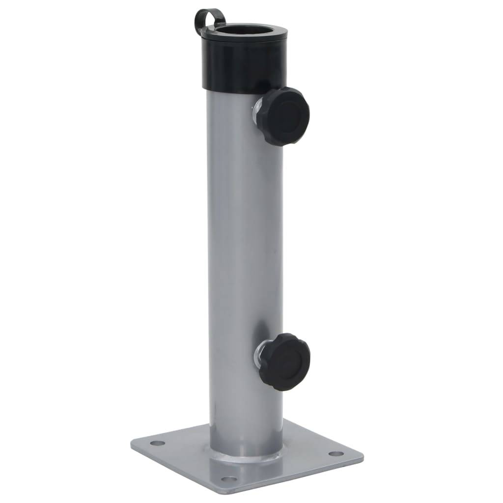 Vidaxl - Base de parasol pour mât Ø38/48 mm argenté acier vidaXL 4003374 - Image 1