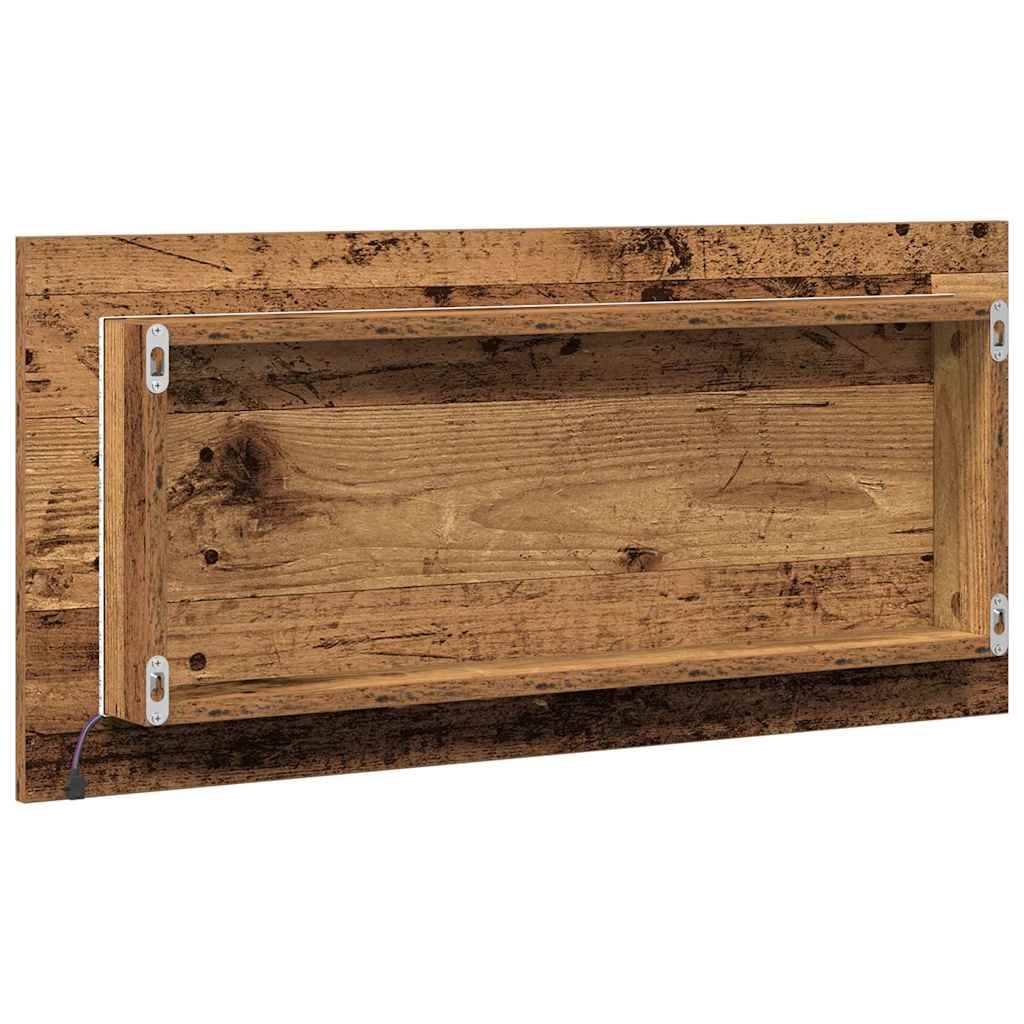 Miroir Bois ancien 80 x 37 cm Verre et Bois Ingénierie Maison Chic - Image 7
