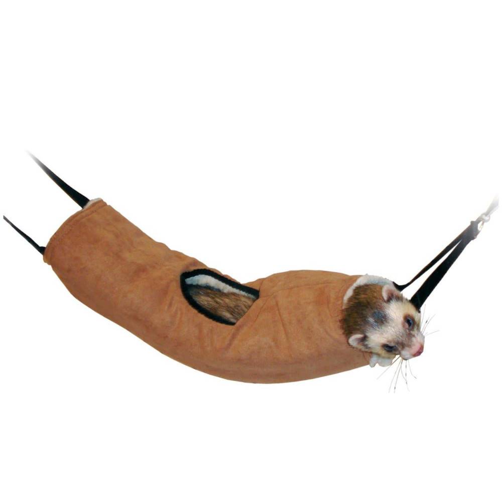 Tunnel pour furet, brun , ø16 cm x 35 cm . - Imagen 1