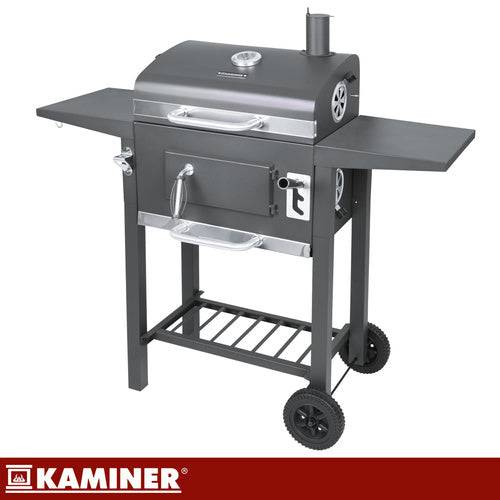 Barbecue de jardin avec couvercle 105x110x50cm accessoires et souffleur inclus - Image 4