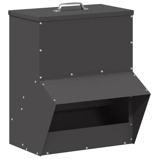 Mangeoire Compacte Acier Poule Design 2kg Noir - ComfortXL Outdoor Living - Image 2