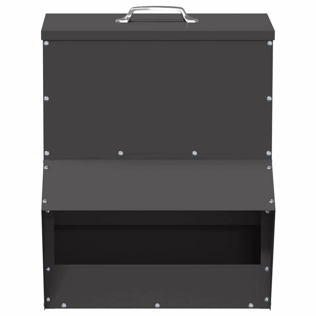 Mangeoire Compacte Acier Poule Design 2kg Noir - ComfortXL Outdoor Living - Image 4