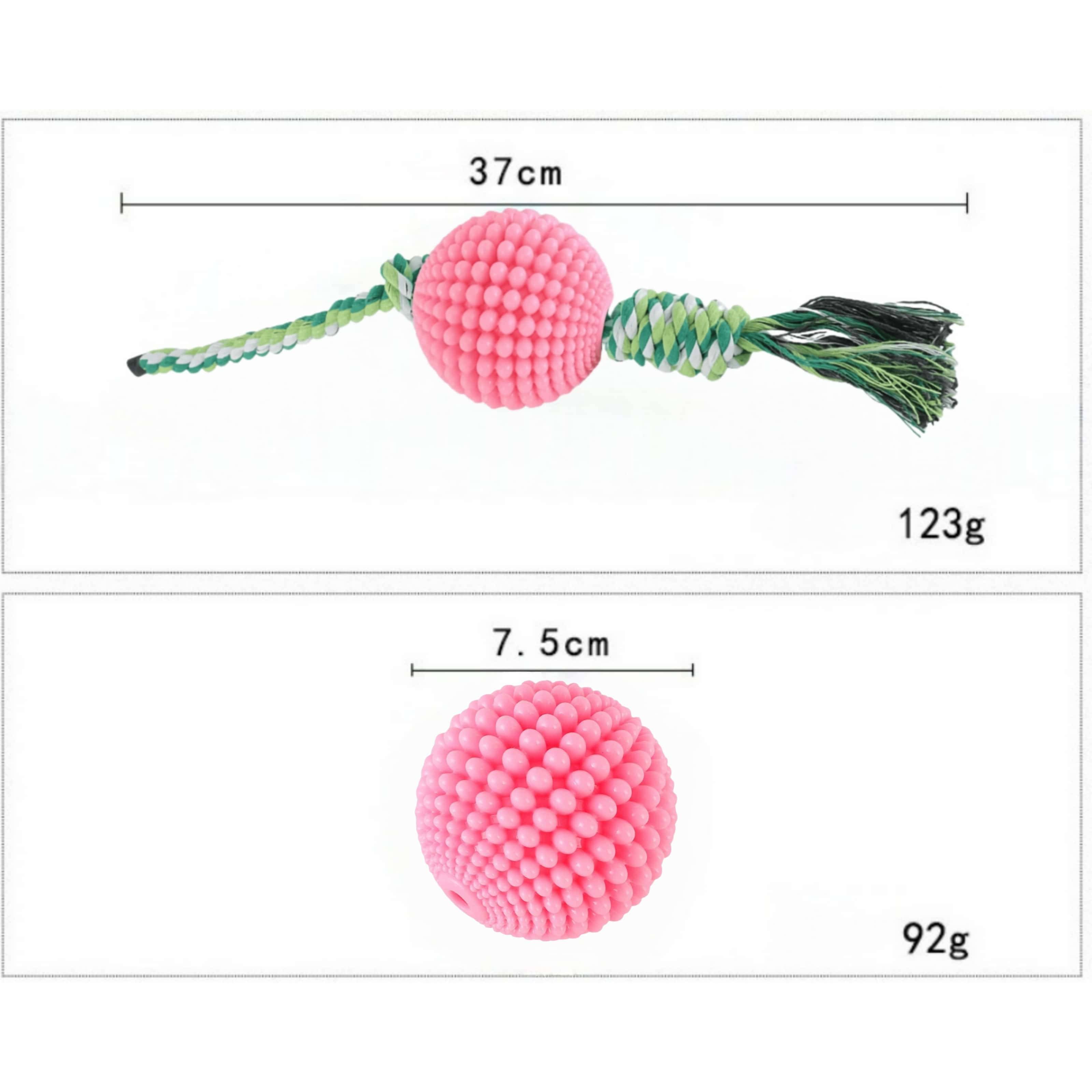 DtopbuyAge - Jouet pour Chien À Mâcher Corde Tressée et Balle Idéal pour Training Exercise Agilité et Jeu de Récupération DtopbuyAge - Image 3