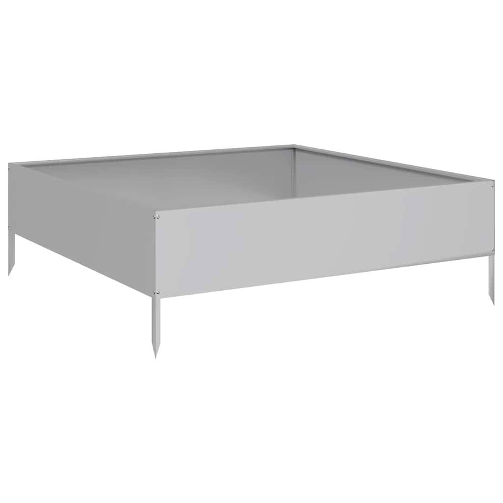 ComfortXL - Carré potager surélevé en acier galvanisé pour jardin Argenté 100x100x33,5 cm – ComfortXL Outdoor Living - Image 5