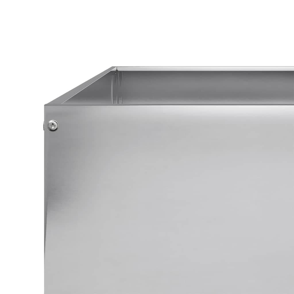 ComfortXL - Carré potager surélevé en acier galvanisé pour jardin Argenté 100x100x33,5 cm – ComfortXL Outdoor Living - Image 6