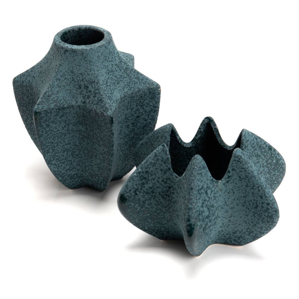 Amadeus - Vase Melina bleu hauteur 17 cm - Image 2