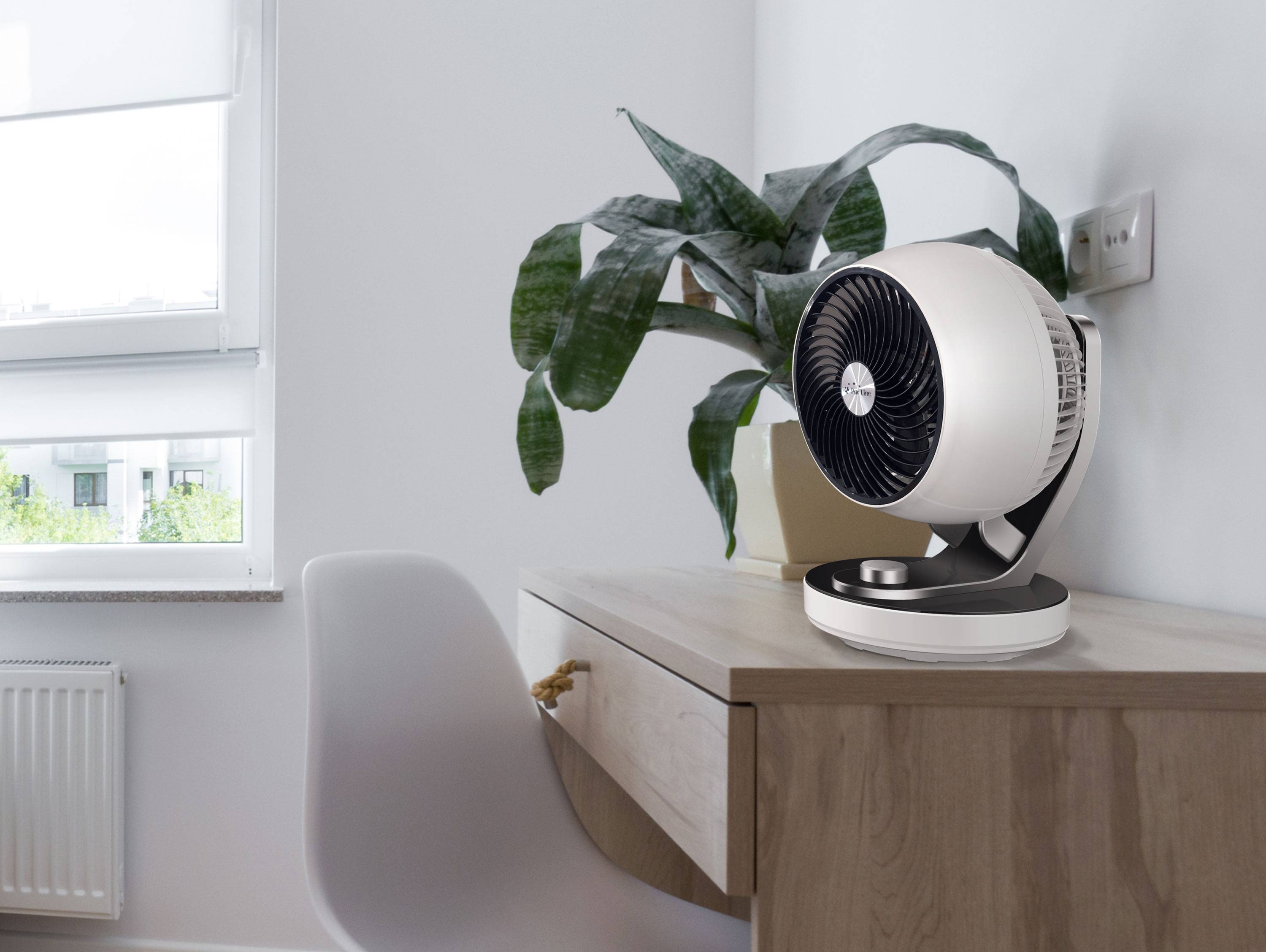 Ventilateur de Bureau 60W avec 3 vitesses et oscillant - Purline - Image 3