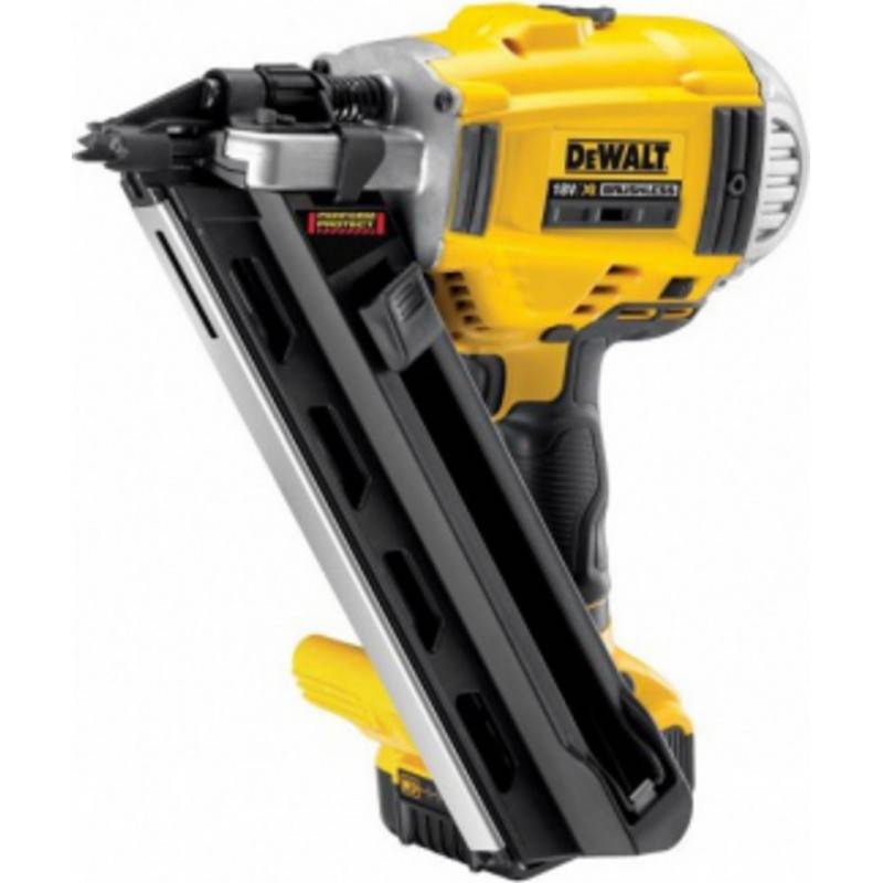 Dewalt - Cloueur de charpente XR 18V - DEWALT - avec 2200 Pointes 2.8x75mm - 2 battereis 18V 5.0Ah - chargeur - Coffret - DCN69210BOITES - Imagen 2