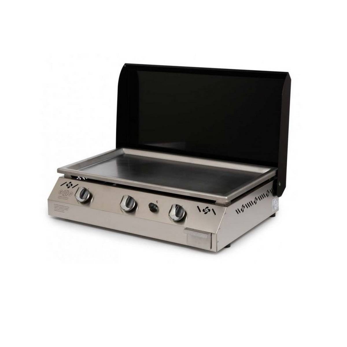 Plancha gaz 9kw plaque inox 78x45cm IPARLAPICN Euskal Plantxa - Imagen 4