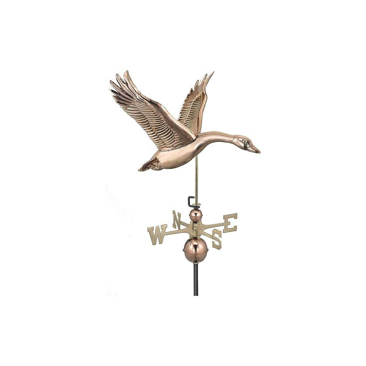 Girouette Smithsonian Eagle Cuivre pur, fixation sur le toit incluse