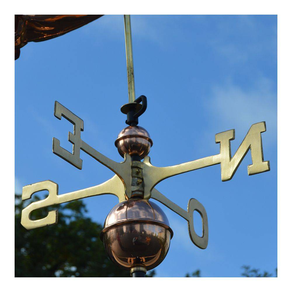 Good Directions - Grande girouette en cuivre Oie en vol - Imagen 4