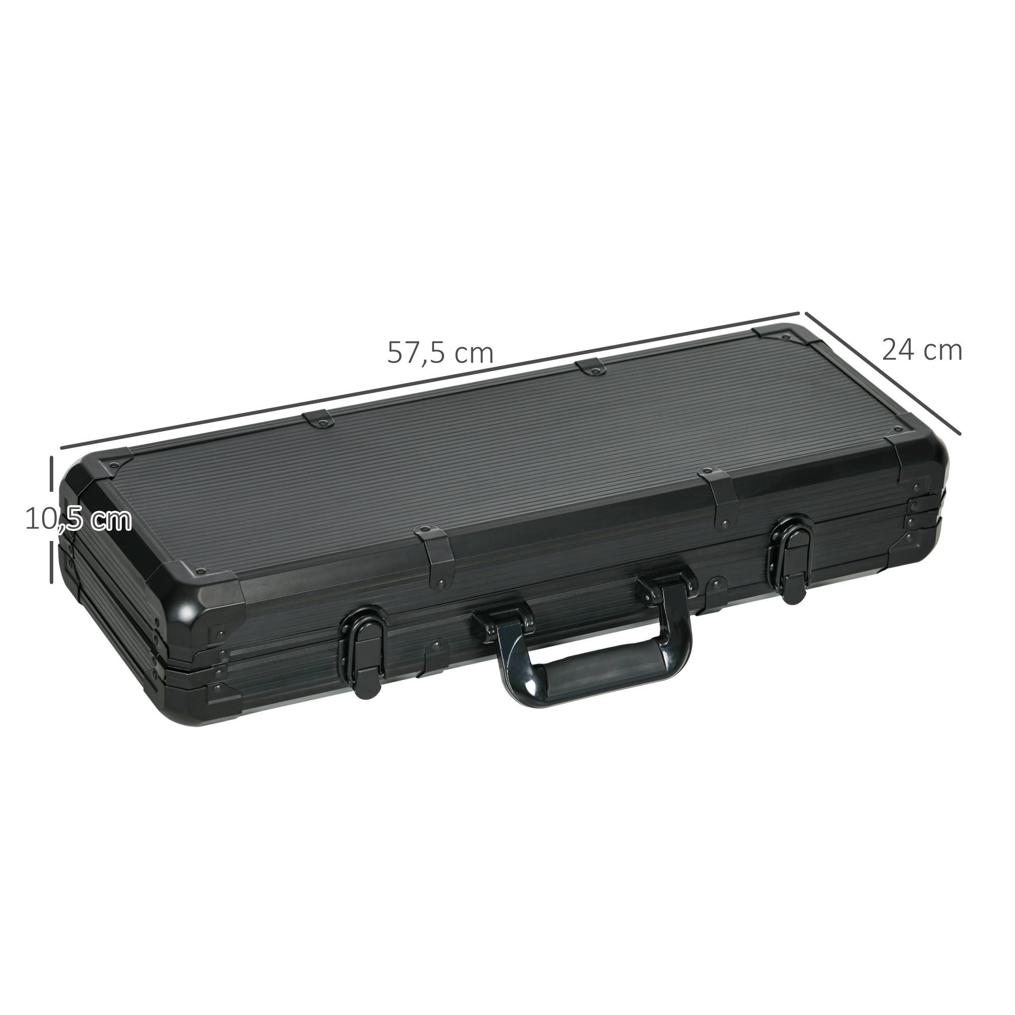 Mallette de Poker Coffret de Poker Complet, avec 500 jetons 5 dés 2 Jeux de Cartes 3 boutons - Image 5