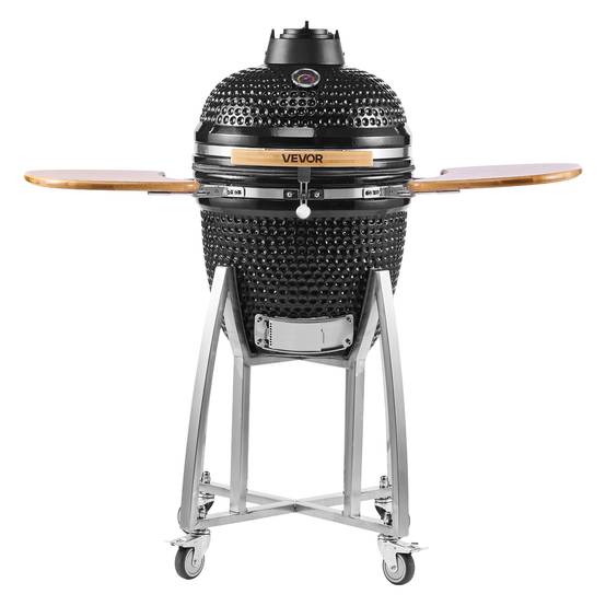 Vevor - Vevor Barbecue Kamado À Charbon Fumoir À Charbon Céramique Mobile 45 Cm 4 Roues - Image 1