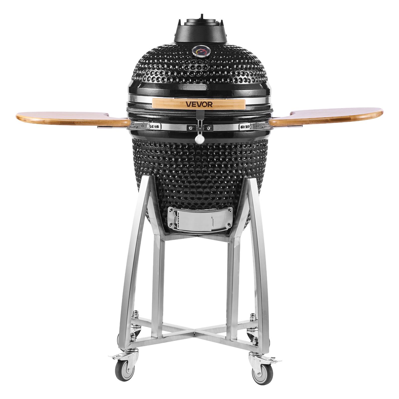 Vevor - Vevor Barbecue Kamado À Charbon Fumoir À Charbon Céramique Mobile 45 Cm 4 Roues - Image 1