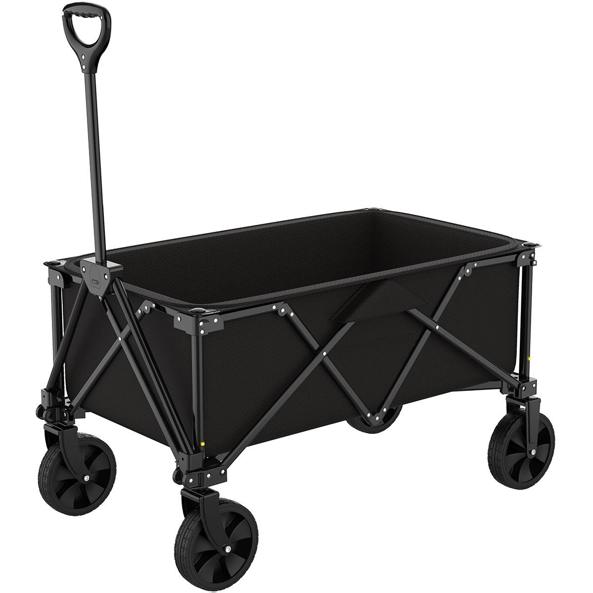 Gt Garden - Chariot de transport pliable noir - GT GARDEN - Imagen 1