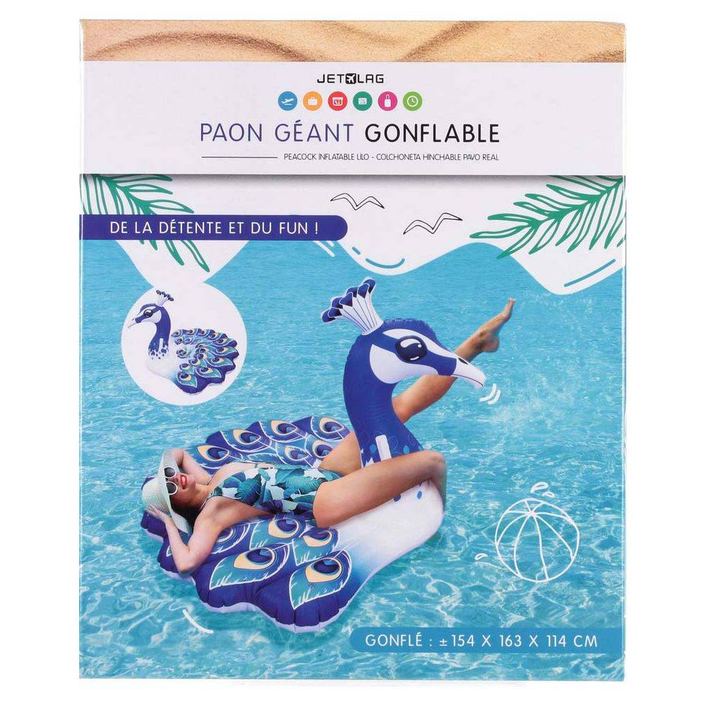 Jet Lag - Bouée gonflable Paon 150 cm - Imagen 3