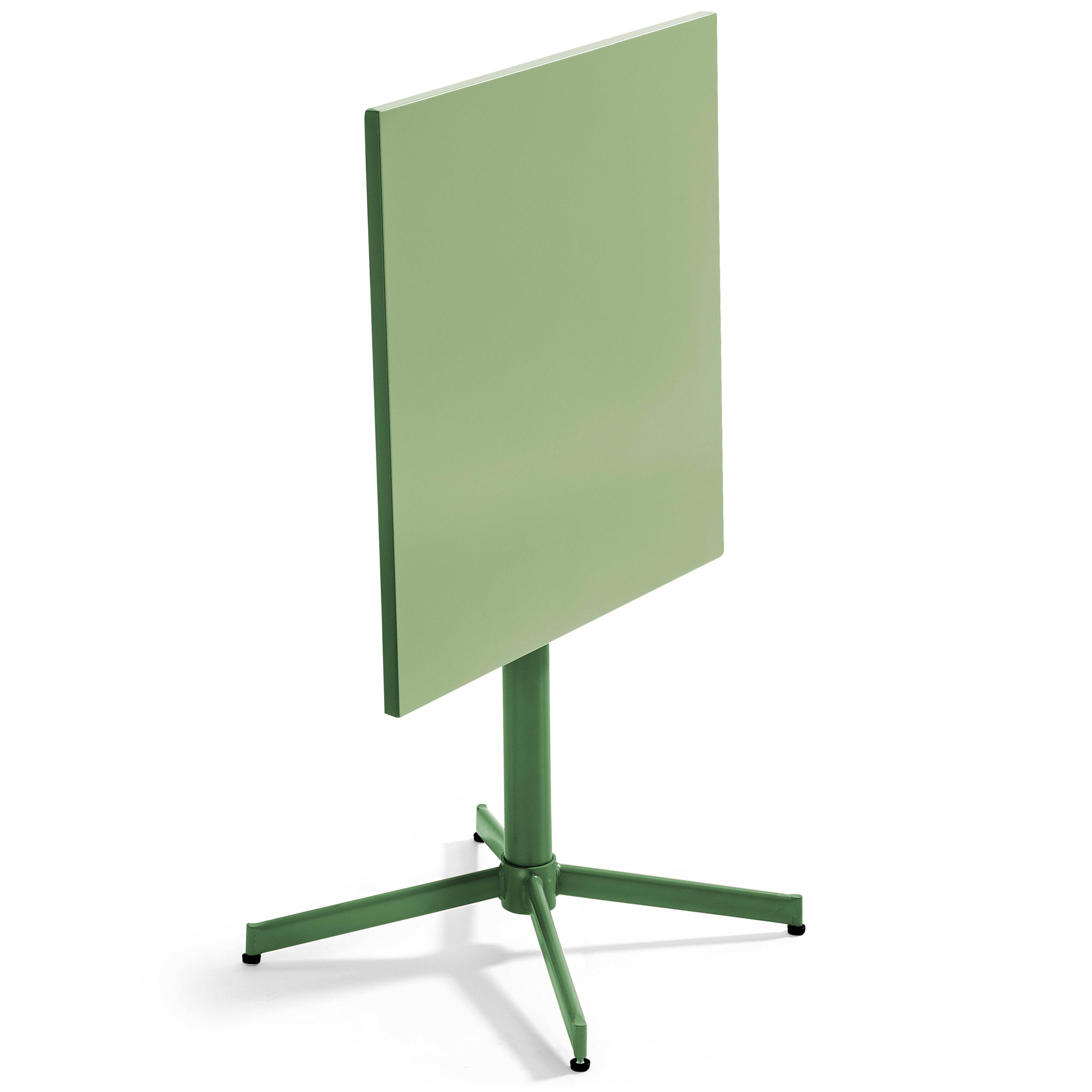 Oviala - Ensemble table inclinable de jardin et 2 chaises vert cactus Palavas - Oviala - Imagen 3