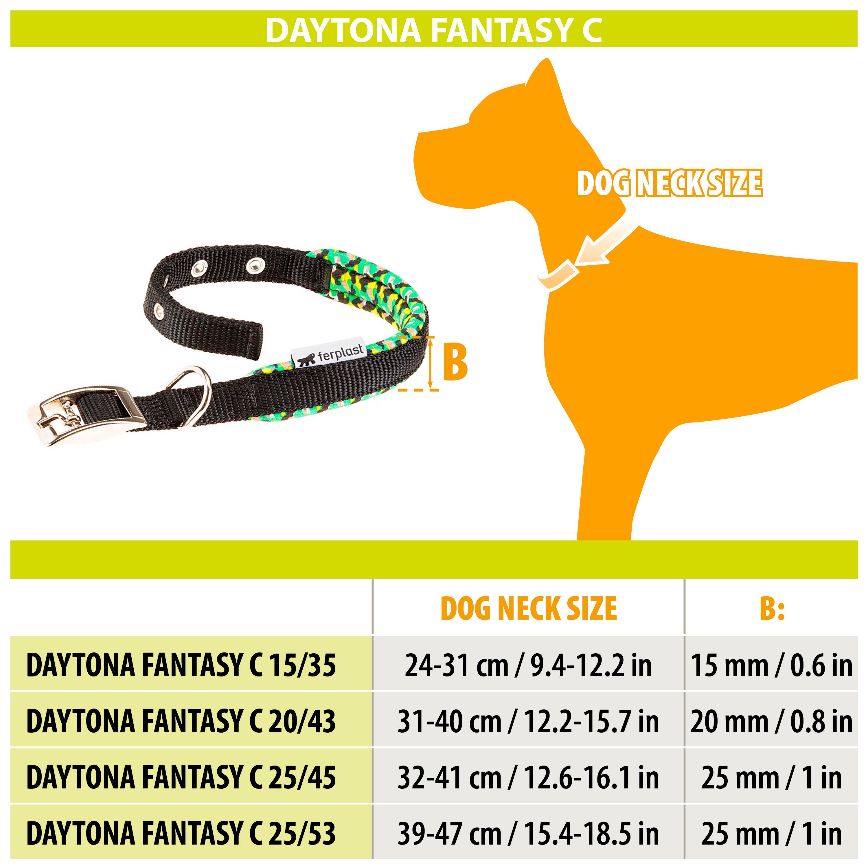 Ferplast - Collier Ferplast chien chiens nylon rembourré Daytona Fantasy C boucle réglable - Imagen 2