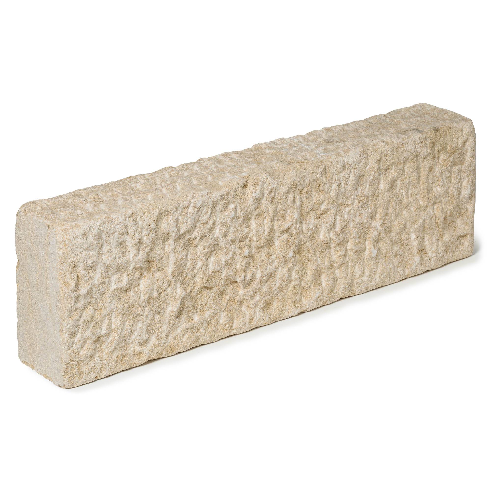 Bordure de jardin Pierre de l'Atlas Beige Tradition 50x15x8 cm (lot de 15 bordures soit 7,5 mètres) - RO'MA NATURE - Image 1