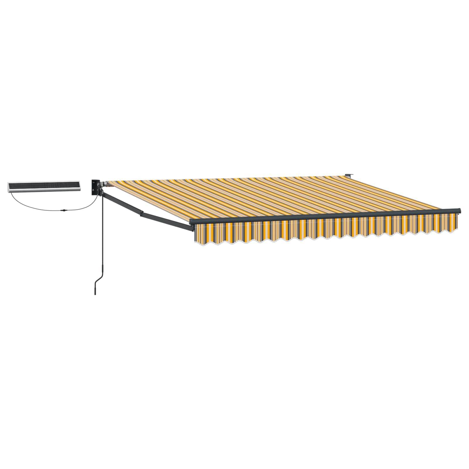 ComfortXL - Store banne motorisé électrique aluminium terrasse Jaune Gris Anthracite 2,5x2m - ComfortXL Outdoor Living - Image 2