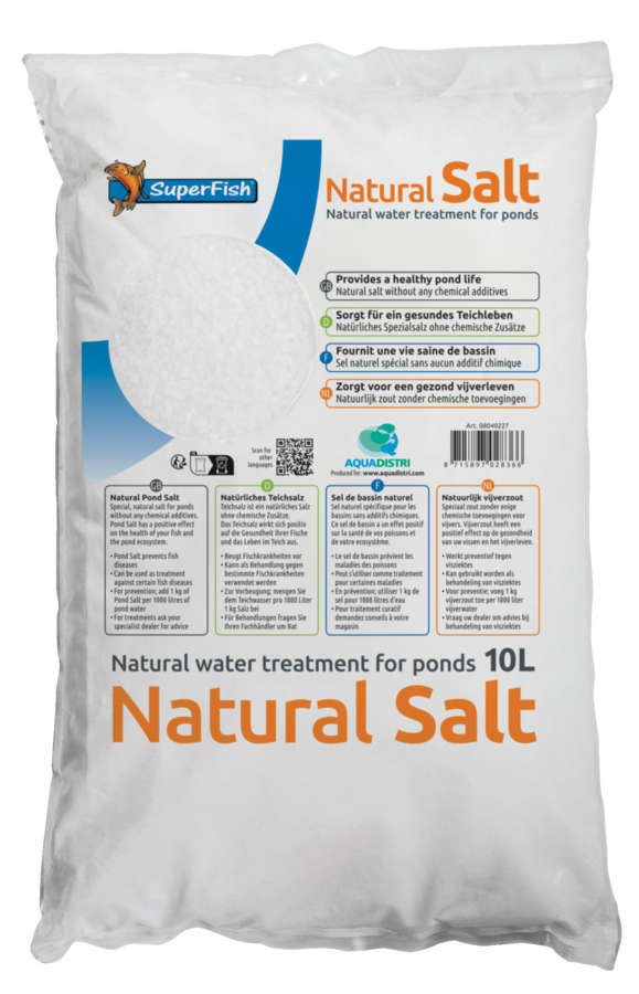 Superfish - Sal natural para estanques 10 L - SUPERFISH
