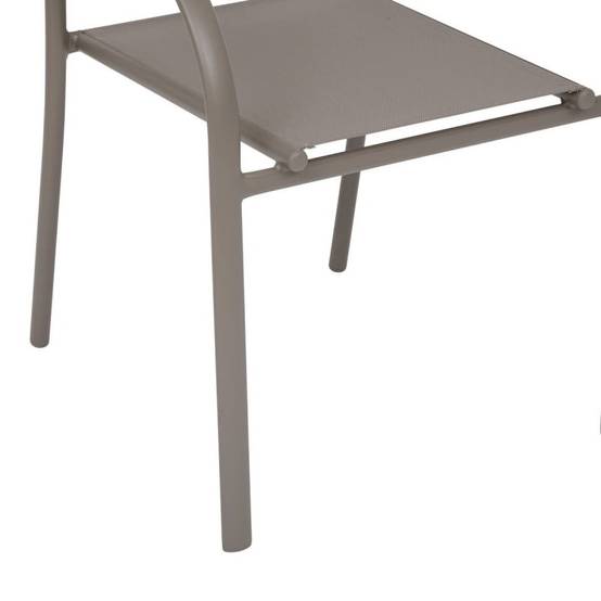 Hesperide - Fauteuil de jardin Piazza empilable noisette Hespéride - Image 8