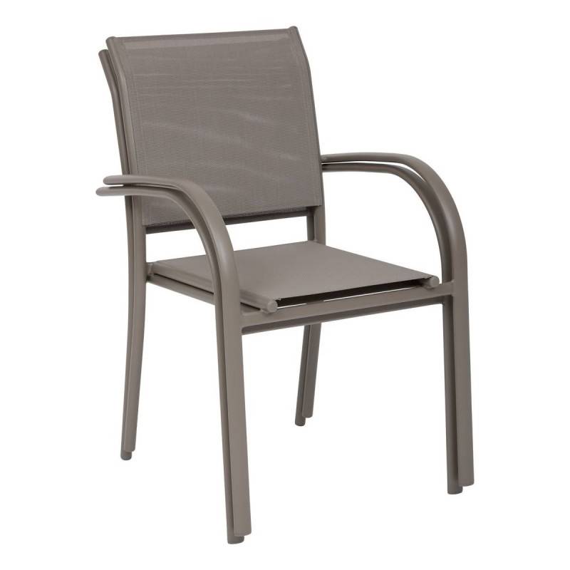 Hesperide - Fauteuil de jardin Piazza empilable noisette Hespéride - Image 6