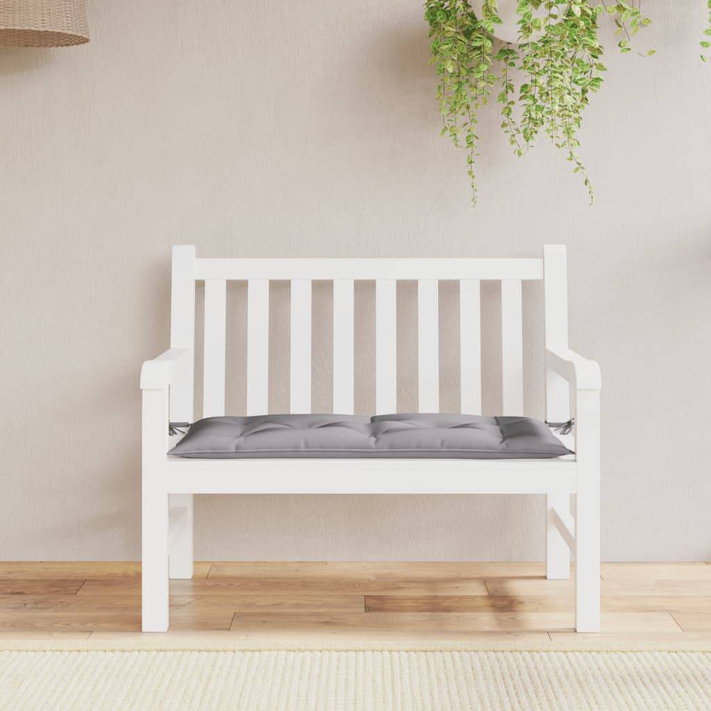 Coussin de banc de jardin Gris 100 X 50 cm - Prolenta Premium - Image 1