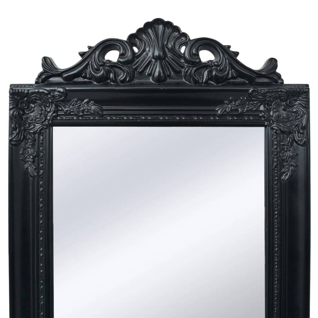 Maison Chic - Miroir sur pied Style baroque 160x40 cm Noir Maison Chic - Image 1