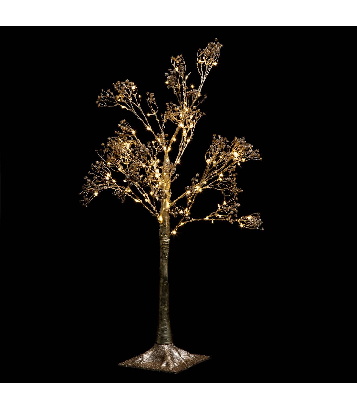 Feeric Christmas - Arbre lumineux d'intérieur doré H90cm 114 LED + transfo - Feeric Lights & Christmas - Imagen 2