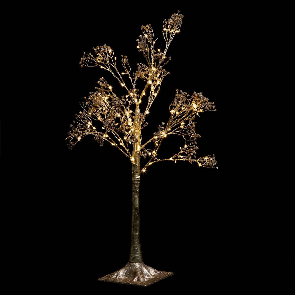 Feeric Christmas - Arbre lumineux d'intérieur doré H90cm 114 LED + transfo - Feeric Lights & Christmas - Imagen 1