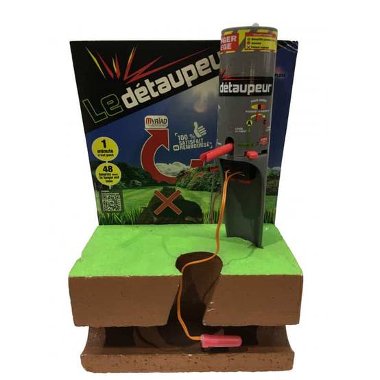 Piège à taupe Le Détaupeur 1 coffret, 1 appareil, 4 pétards - Image 3