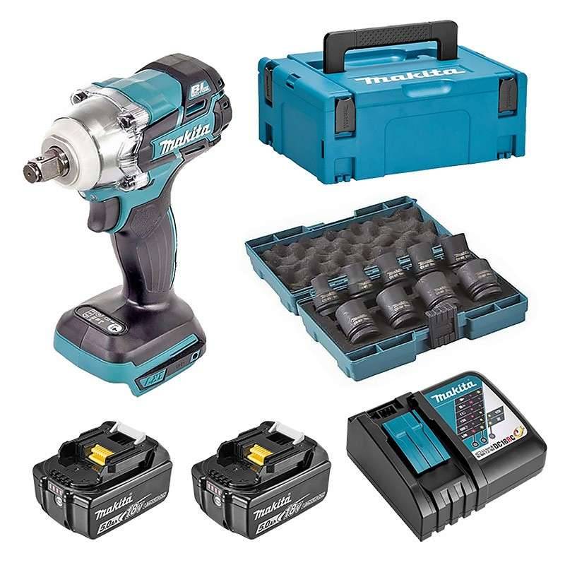 Makita - Boulonneuse à chocs MAKITA DTW285RTJX - 18V Li-Ion - 280Nm + 2 batteries 5Ah Makita - Imagen 1