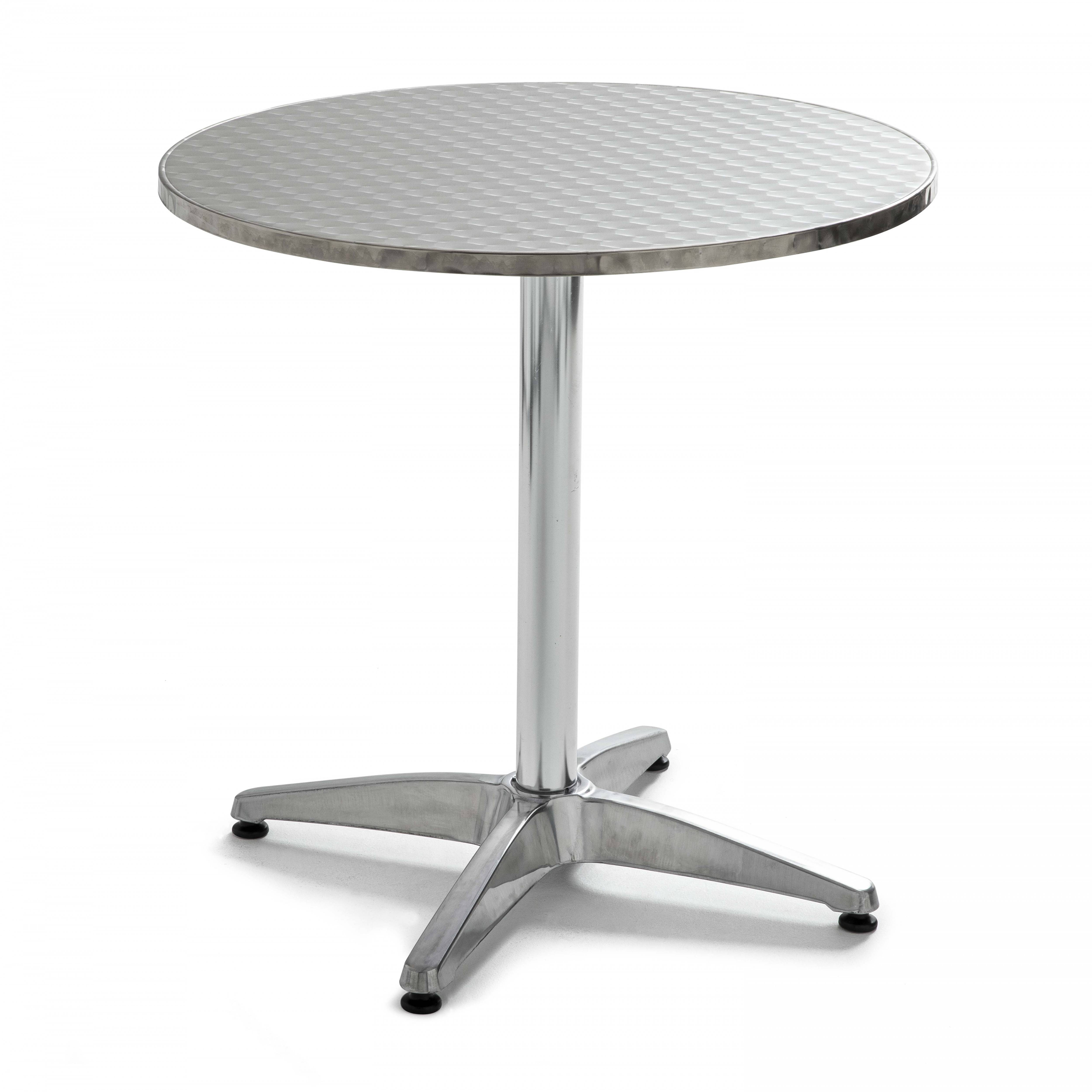 Oviala - Table de jardin ronde en aluminium Brixton - Oviala - Imagen 1
