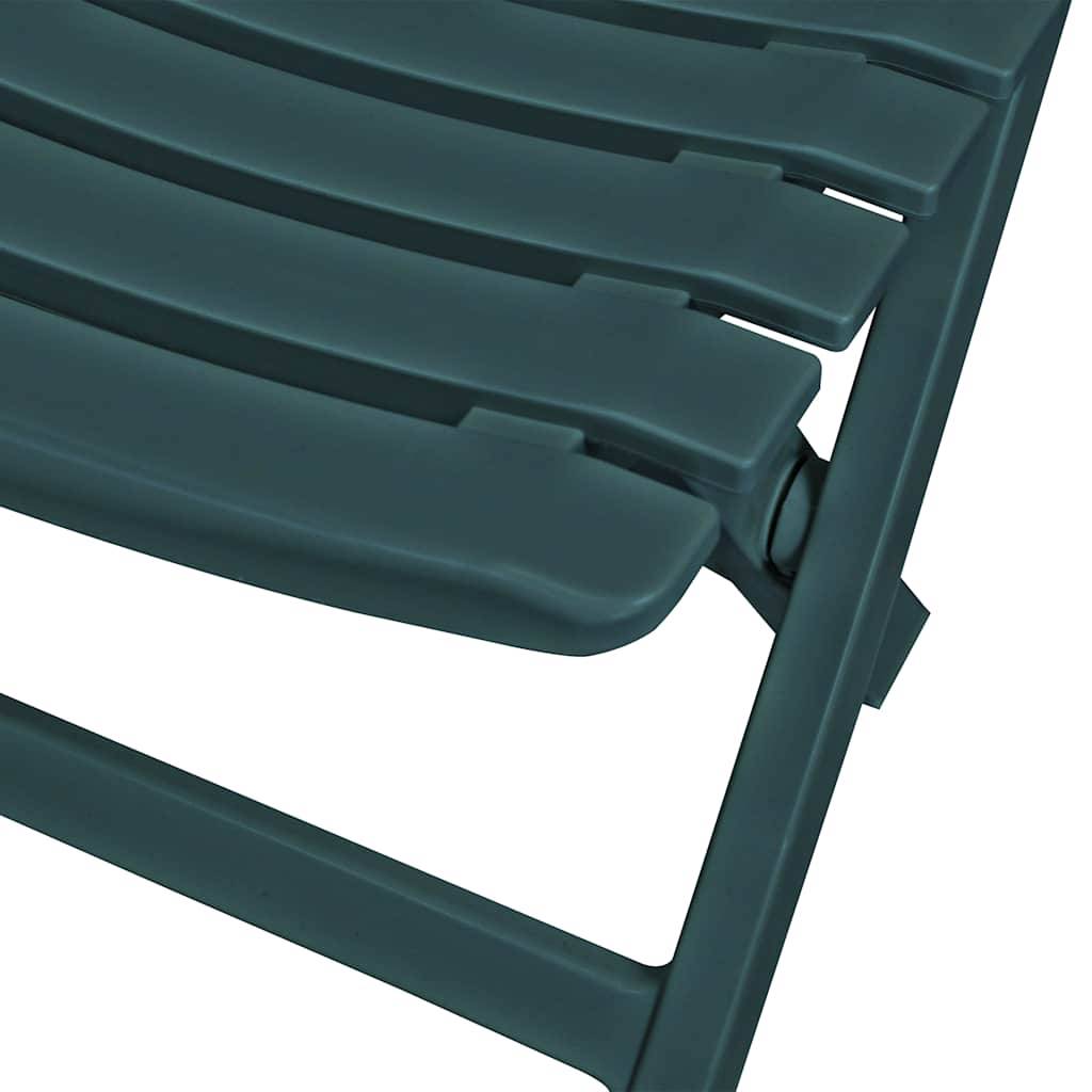 Vidaxl - Ensemble de bistro pliable 3 pcs-Salons de jardin Plastique Vert - Image 4