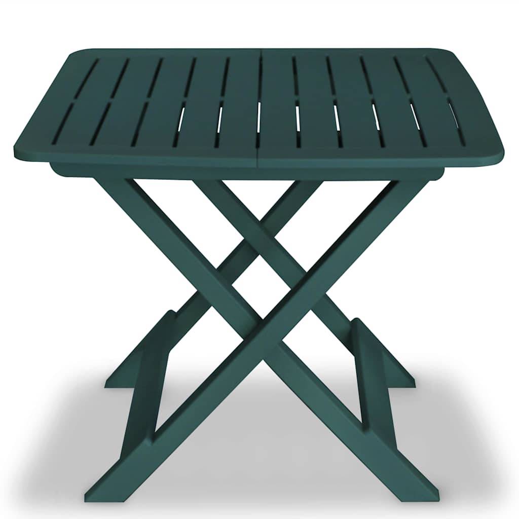 Vidaxl - Ensemble de bistro pliable 3 pcs-Salons de jardin Plastique Vert - Image 2