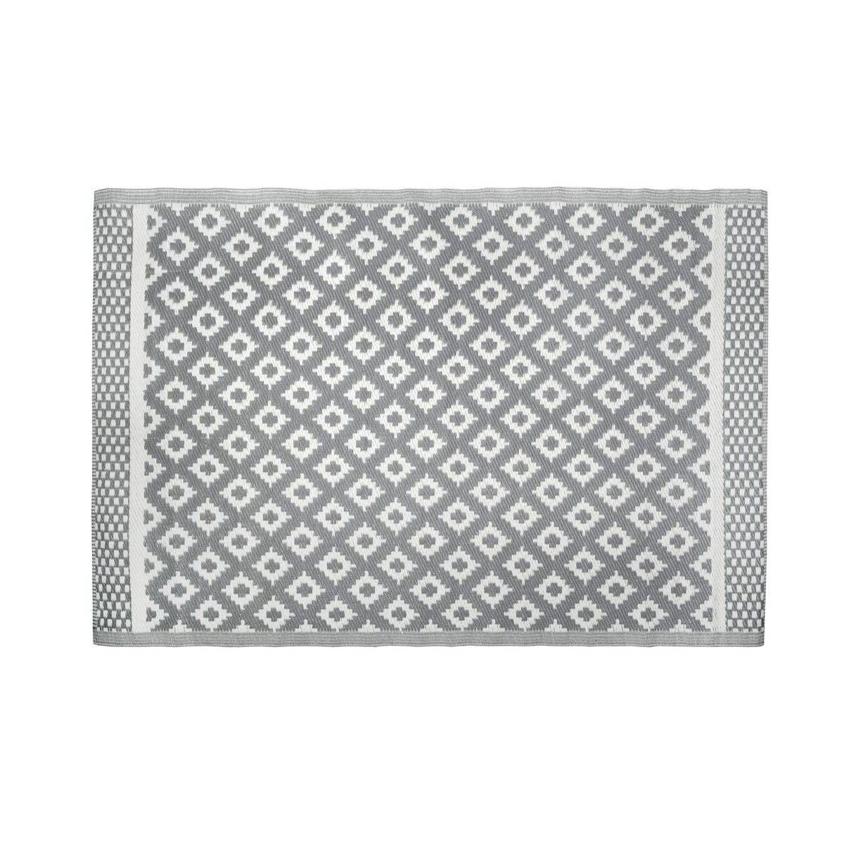 Aubry Gaspard - Tapis d'extérieur en polypropylène 120 x 180 cm Maya - Gris - Imagen 1