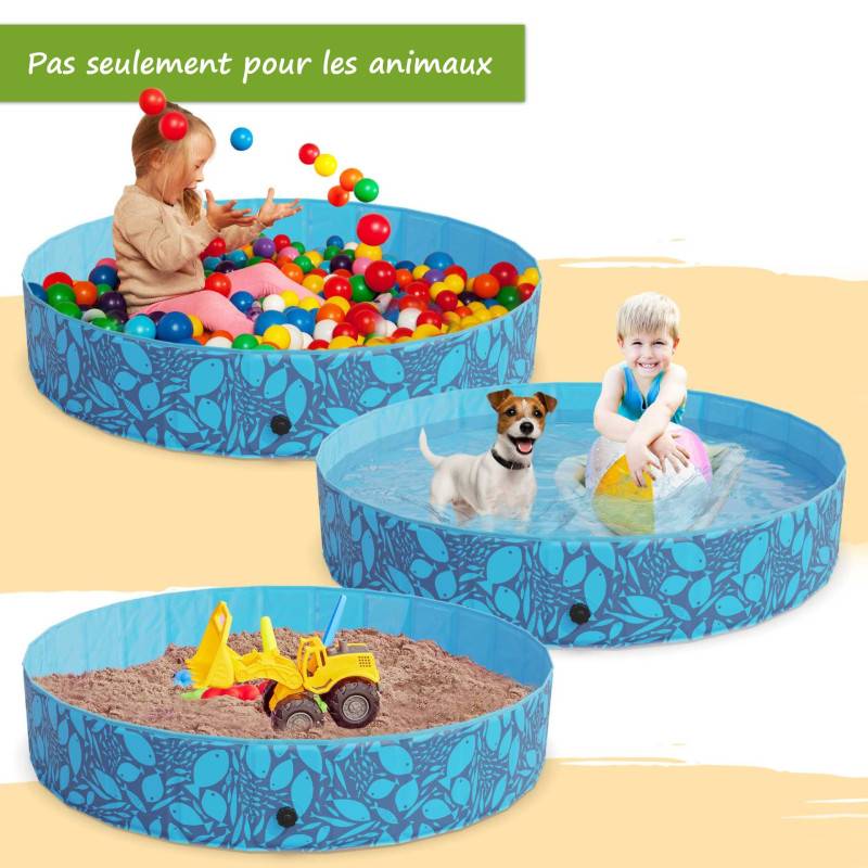 Piscine de Chien Pliable 120x30cm Antidérapant piscine pour animaux - Image 4