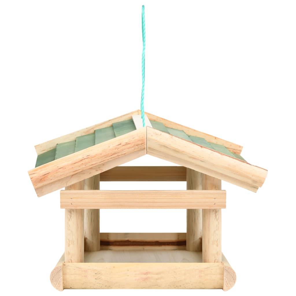 Mangeoire à oiseaux suspendue en bois de sapin pour jardin et balcon Brun – ComfortXL Pet Living - Image 3