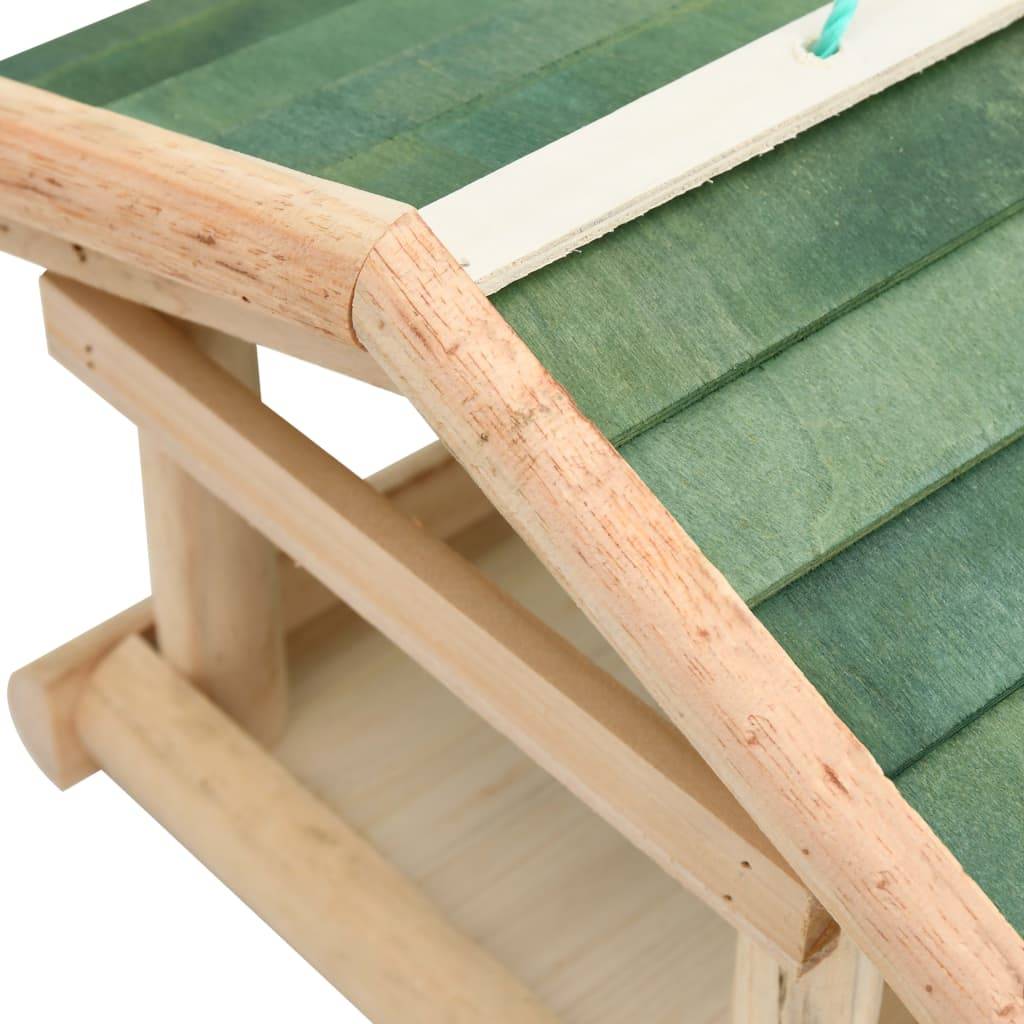 Mangeoire à oiseaux suspendue en bois de sapin pour jardin et balcon Brun – ComfortXL Pet Living - Image 5