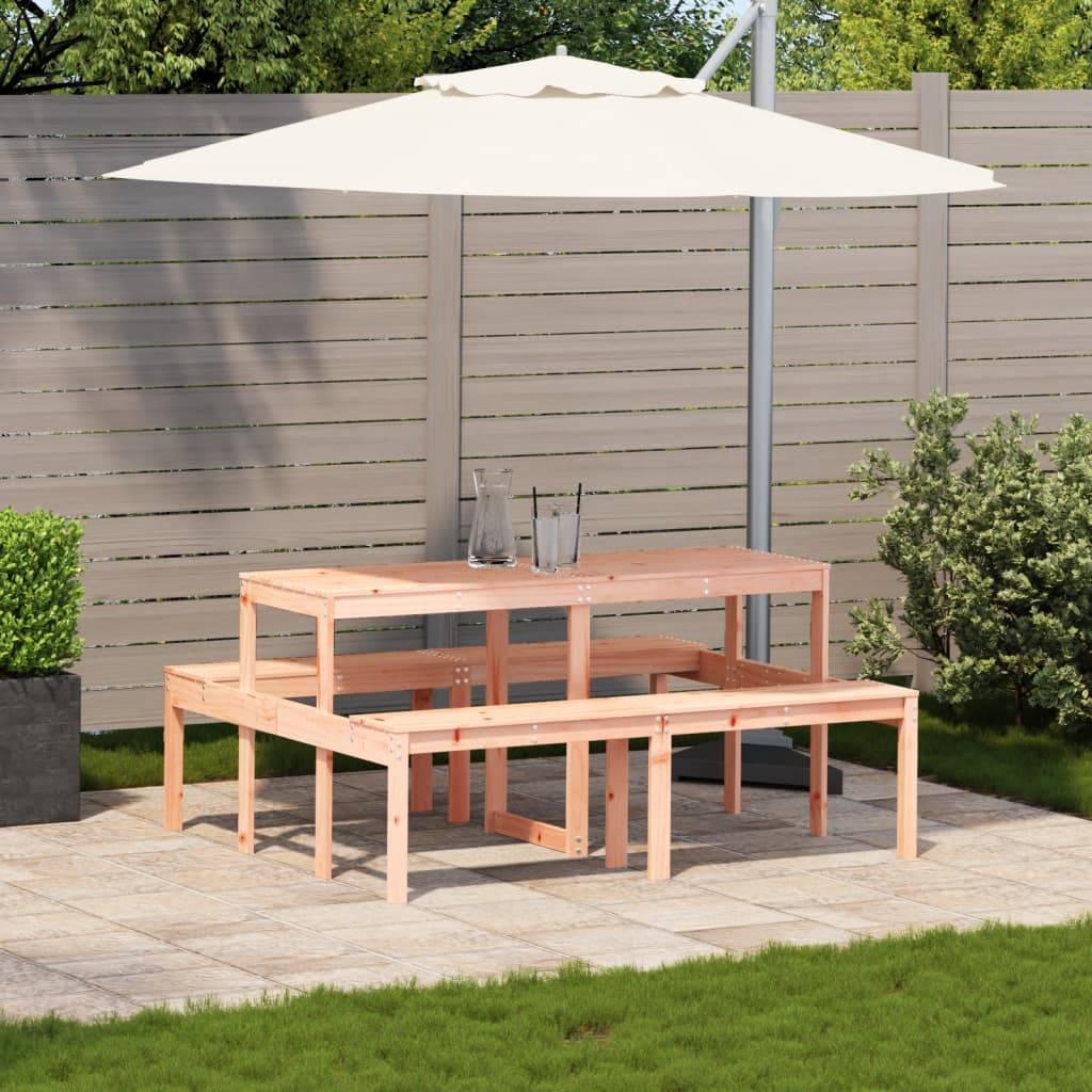 ComfortXL - Grande Table de Pique-Nique Conviviale 160cm en Bois de Douglas Robuste avec Bancs – ComfortXL Outdoor Living - Image 3