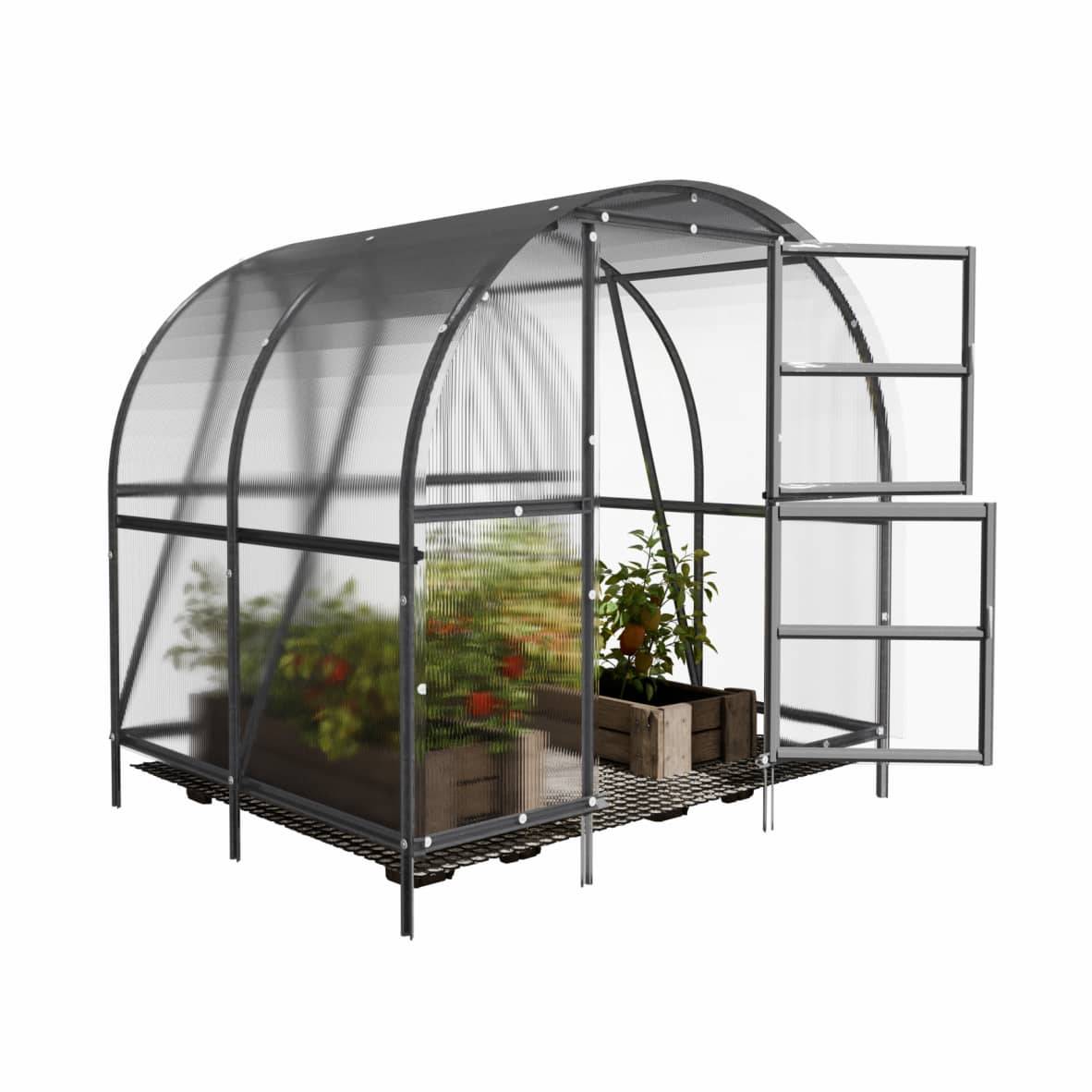 KLASIKA GREENHOUSES - Serre KLASIKA BALTIC LT 3 x 2 m (6 m²), 6 mm avec revêtement en polycarbonate - Image 4