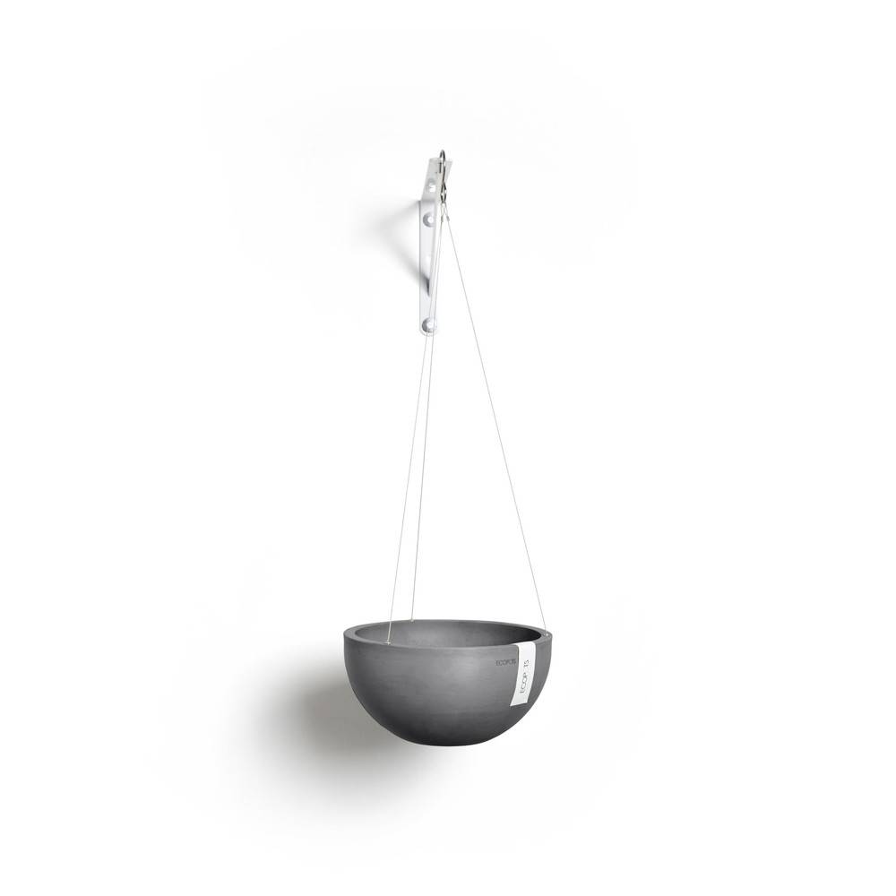 Ecopots - Pot supsendu Brussels 27 Gris - Ø 26,5 x H. 13 cm - 4,2 L ECOPOTS - Imagen 4