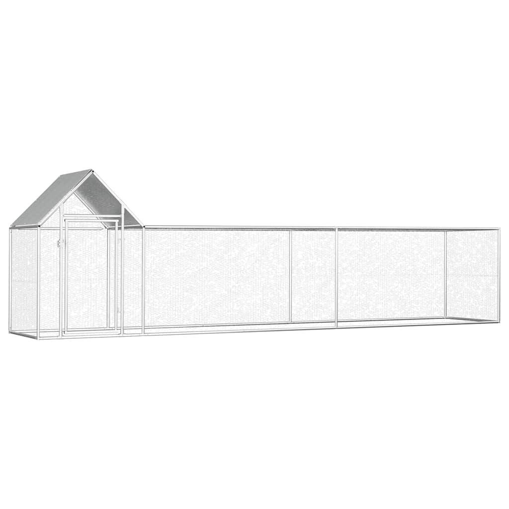 Vidaxl - Poulailler 5 x 1 x 1,5 m Acier galvanisé vidaXL 144555 - Image 1