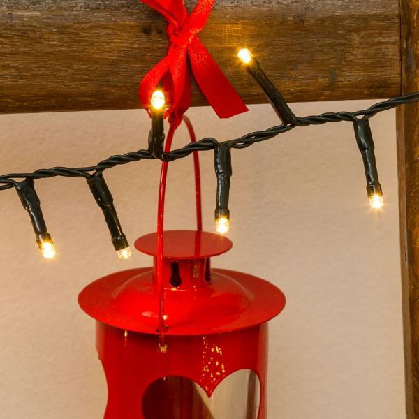 Lotti - Guirlande 20m Mini Boa 1000 LED blanc chaud extérieur minuteur 8 modes câble vert foncé  Lotti - Imagen 9
