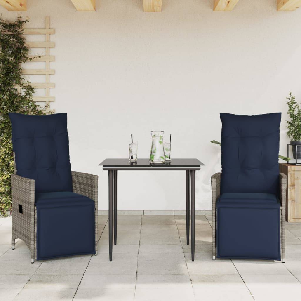 Chaise bois composite 2 places tissu gris  56 x 59 x 92 cm  - Prolenta premium  p3139.7 - Image 1