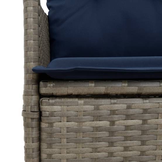 Chaise bois composite 2 places tissu gris 56 x 59 x 92 cm - Prolenta premium p3139.7 - Image 8
